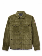 Moncler Grenoble - Padded Cotton-Blend Corduroy Down Jacket - Green