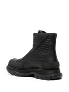 ALEXANDER MCQUEEN - Tread Slick Leather Ankle Boots