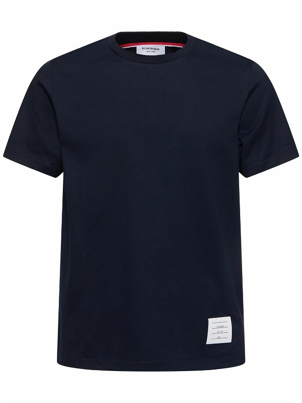 Photo: THOM BROWNE - Relaxed Fit Cotton Jersey T-shirt