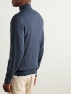 Sid Mashburn - Escorial Wool Half-Zip Sweater - Blue