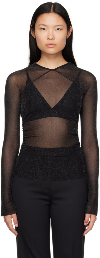 Photo: CAMILLA AND MARC Black Marcello Long Sleeve T-Shirt