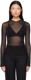 CAMILLA AND MARC Black Marcello Long Sleeve T-Shirt