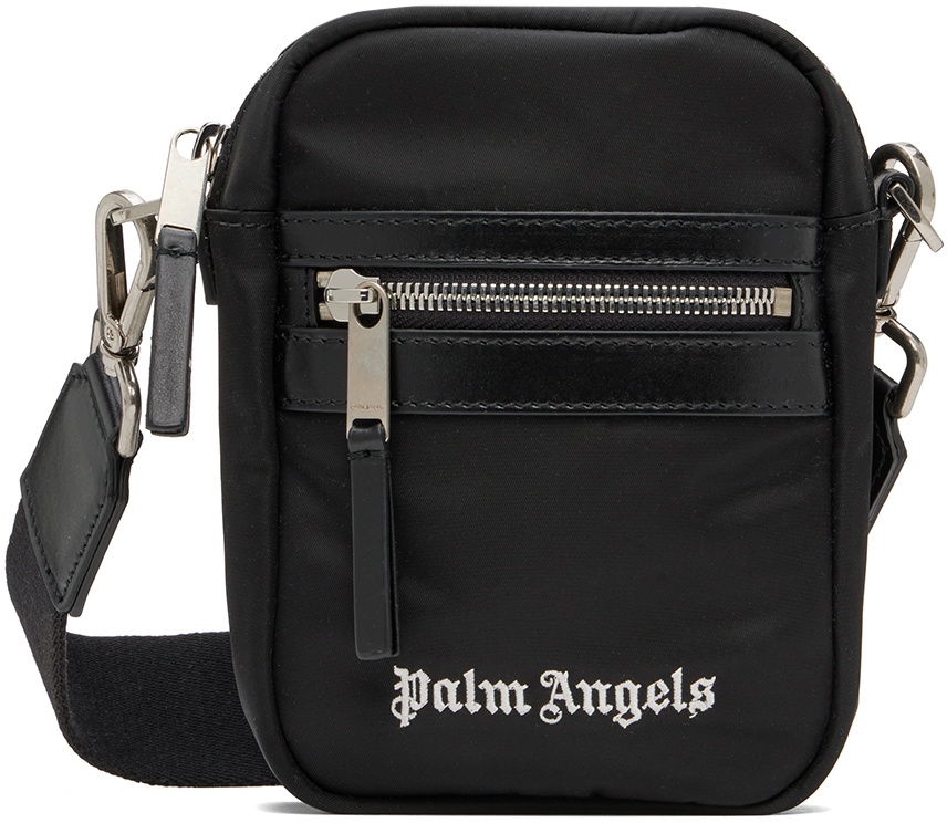 Palm Angels Black Classic Track Crossbody Pouch Palm Angels