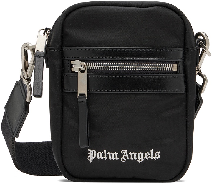 Photo: Palm Angels Black Classic Track Crossbody Pouch