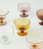 Bitossi Diseguale set of 6 glass ice cream bowls
