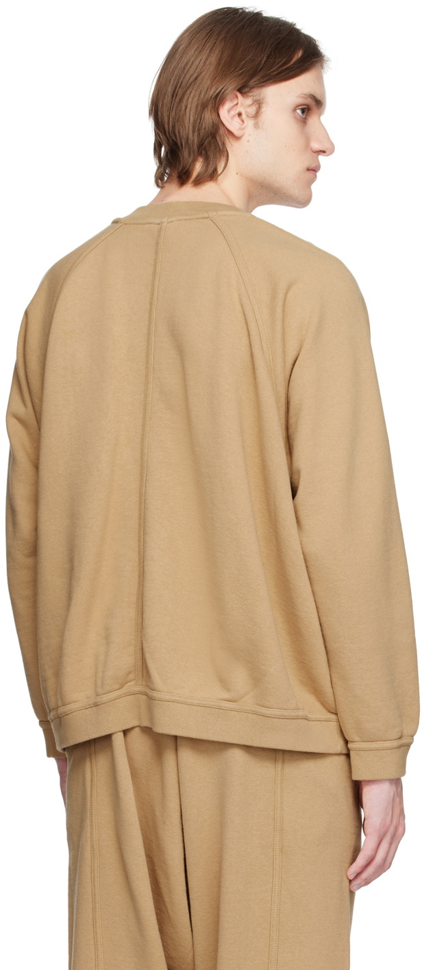 Jan-Jan Van Essche Beige O-Project Crewneck Sweatshirt
