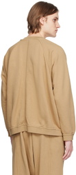 Jan-Jan Van Essche Beige O-Project Crewneck Sweatshirt