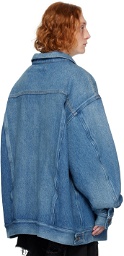 Doublet Blue Faded Denim Jacket