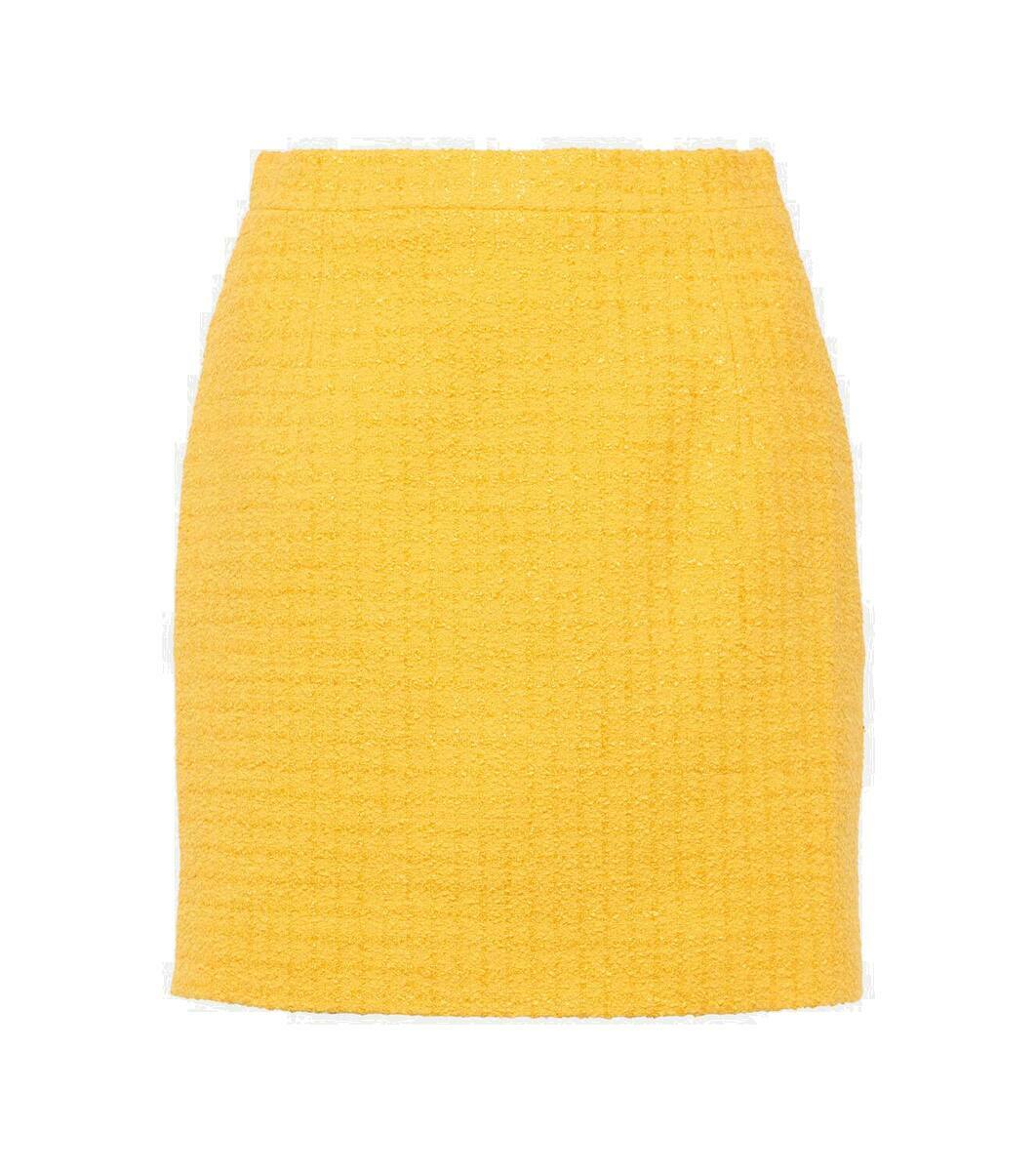 Alessandra Rich Checked bouclé miniskirt Alessandra Rich