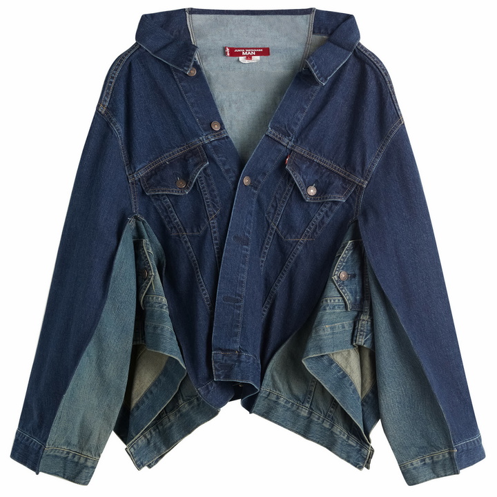 Photo: Junya Watanabe MAN Men's x Levis Custom Oversized Trucker Jacket in Blue