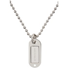 MM6 Maison Margiela Silver Dog Tag Necklace