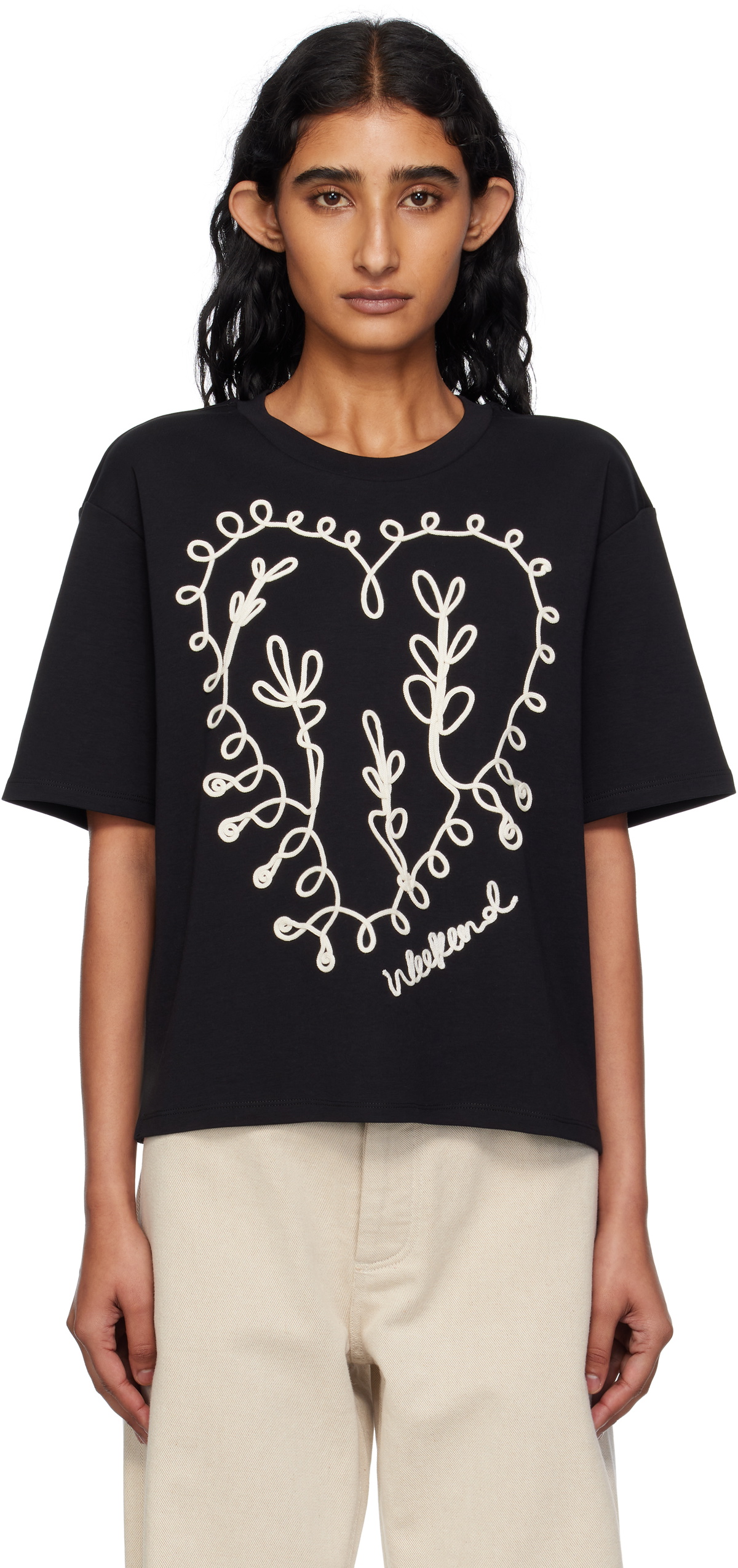 Weekend Max Mara Black Lecco T-shirt