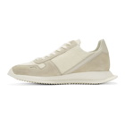 Rick Owens White Lace-Up Runner Sneakers