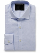 Favourbrook - Bridford Cutaway-Collar Linen Shirt - Blue