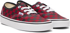 Valentino Garavani Red Vans Edition Low-Top VLogo Checkerboard Sneakers