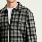 Stan Ray Men's Zip Shirt in Charcoal Plaid