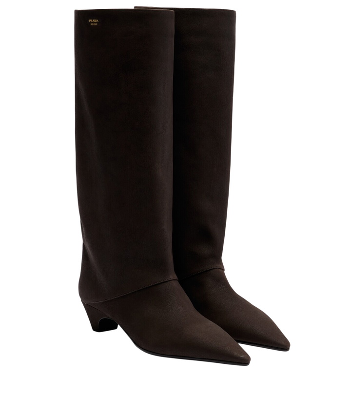 Photo: Prada Leather knee-high boots