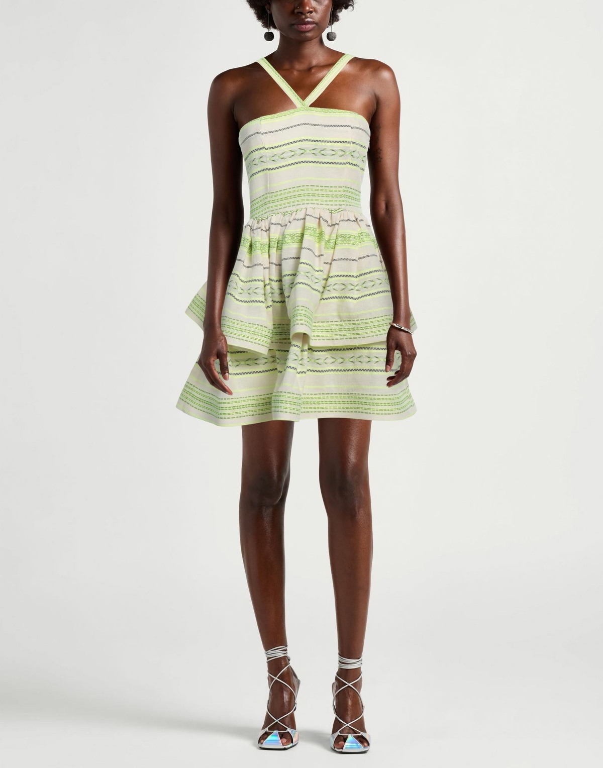 Jijil Womens Mini dress Lime in Green