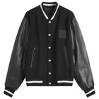 Givenchy Men's Mix Material Varsity Jacket in Black