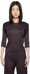 PLEATS PLEASE ISSEY MIYAKE Black Monthly Colors April Top