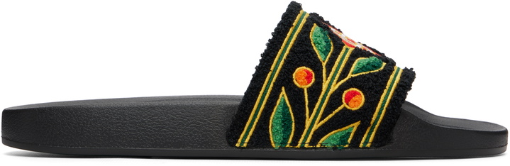 Photo: Casablanca Black Laurel Terry Slides