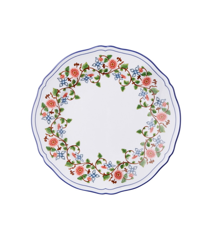 Photo: Cabana x Ginori 1735 Martina floral porcelain dessert plate