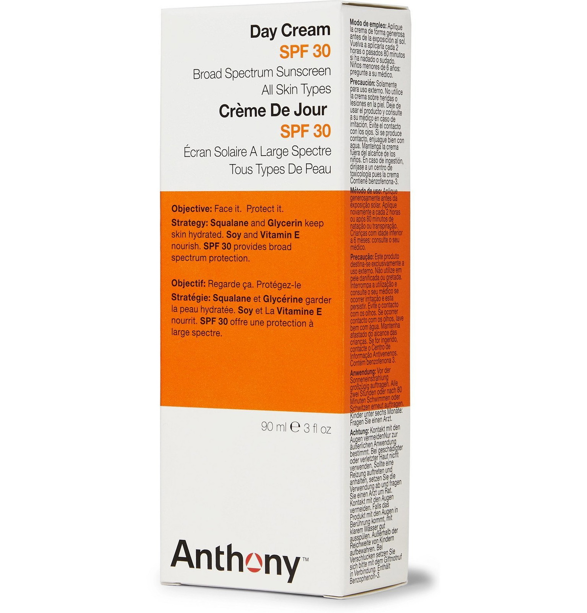 Anthony - Day Cream SPF30, 90ml - Colorless