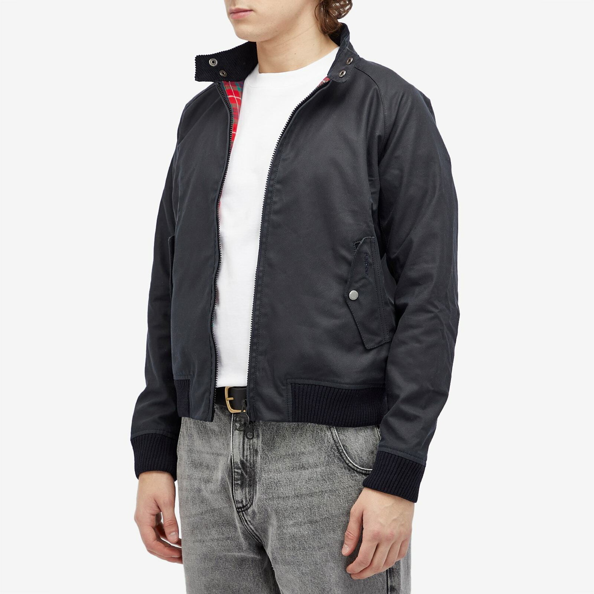 Barbour Men's x Baracuta Porton Wax Jacket in Navy Barbour