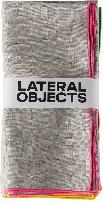 Photo: Lateral Objects Grey Frame Napkin Set