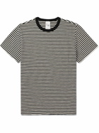 Nudie Jeans - Roy Slub Striped Cotton-Jersey T-Shirt - Black