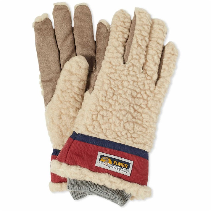 Photo: Elmer Gloves Wool Pile Glove in Beige/Wine