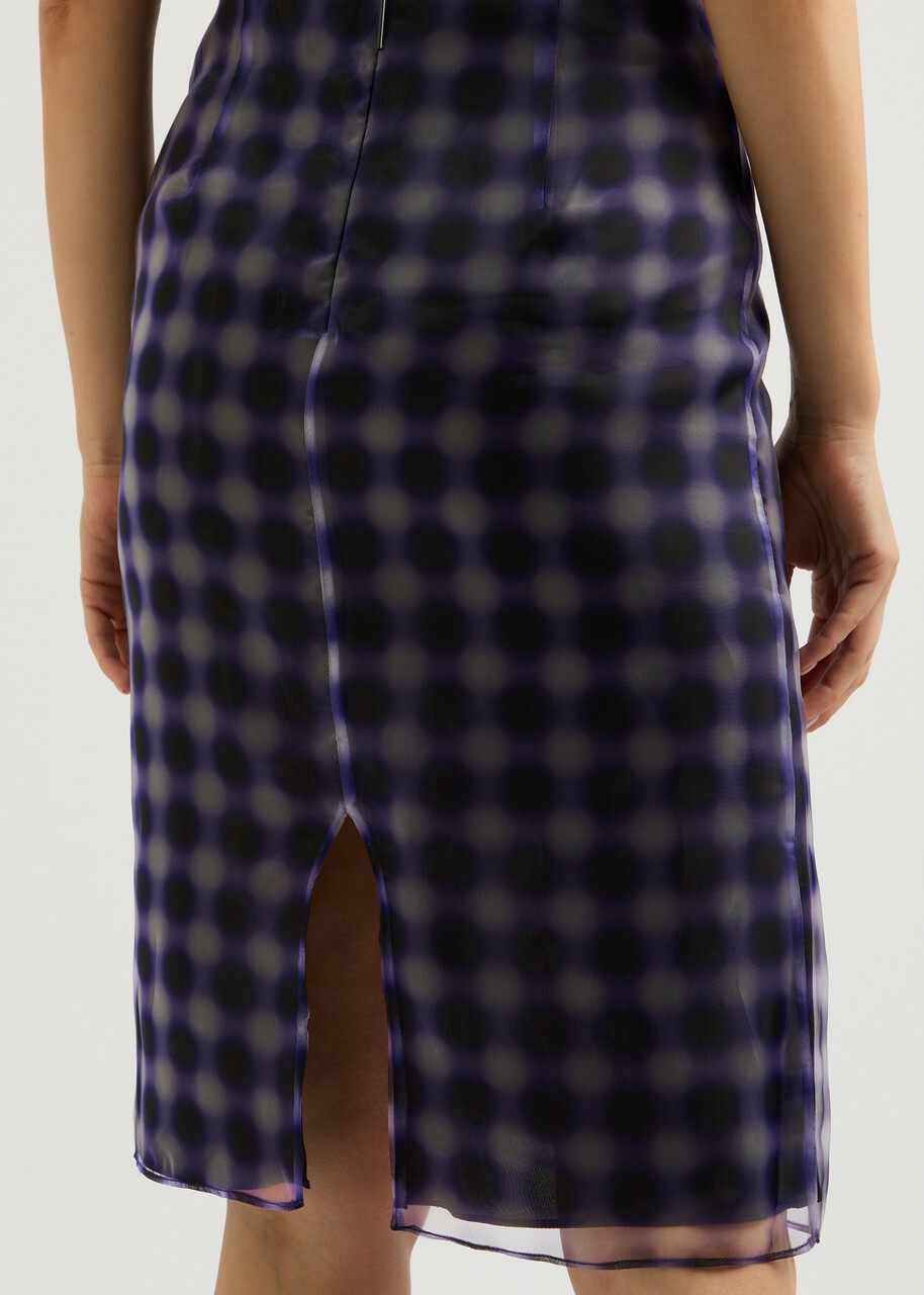 16 Arlington Este Printed Chiffon Skirt Violet
