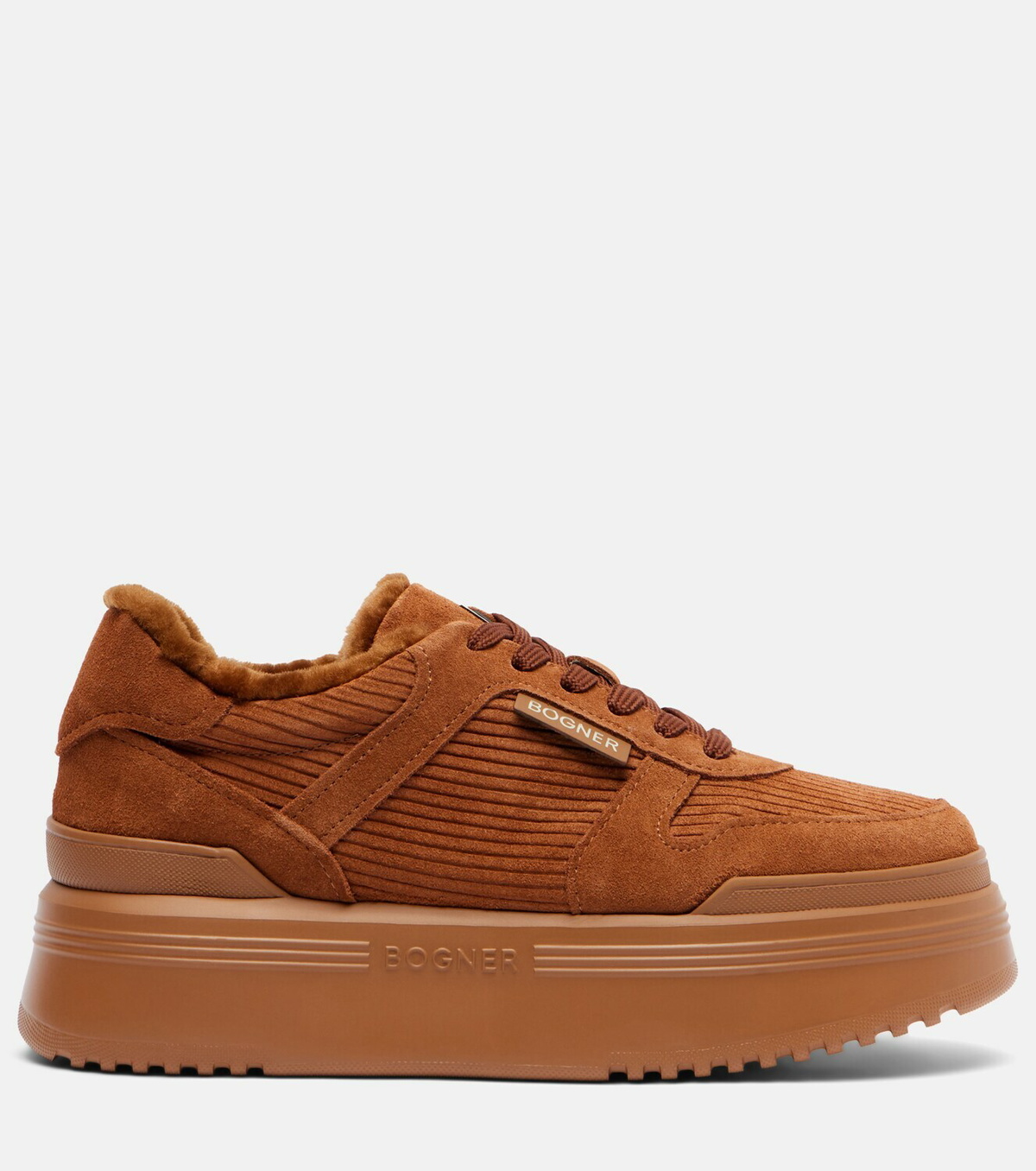 Bogner New York suede platform sneakers