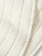 Anderson & Sheppard - Ribbed-Knit Socks - Neutrals