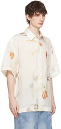 Feng Chen Wang White Plant-Dyed Shirt