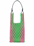 LASTFRAME - Small Striped Mesh Market Bag