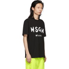 MSGM Black Artist Logo T-Shirt