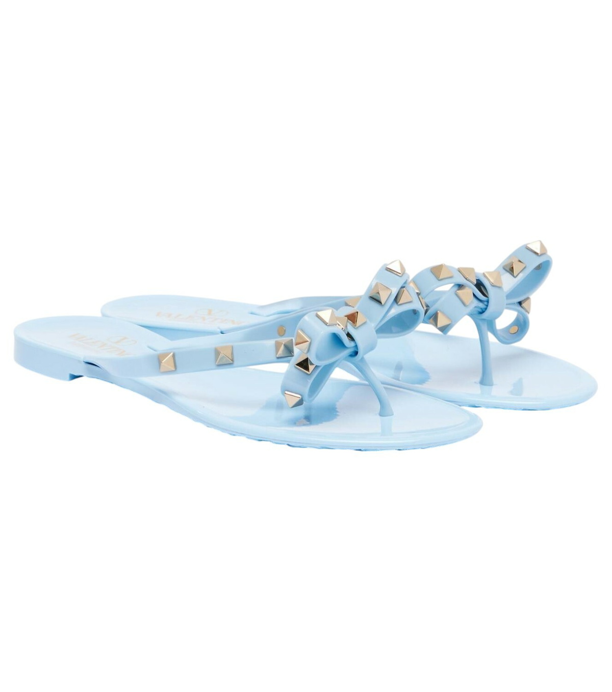 Valentino Garavani Caramel Fabric Rockstud Sandals Valentino