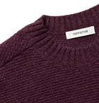 nonnative - Hiker Wool-Blend Sweater - Burgundy