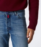 Kiton Faded slim jeans