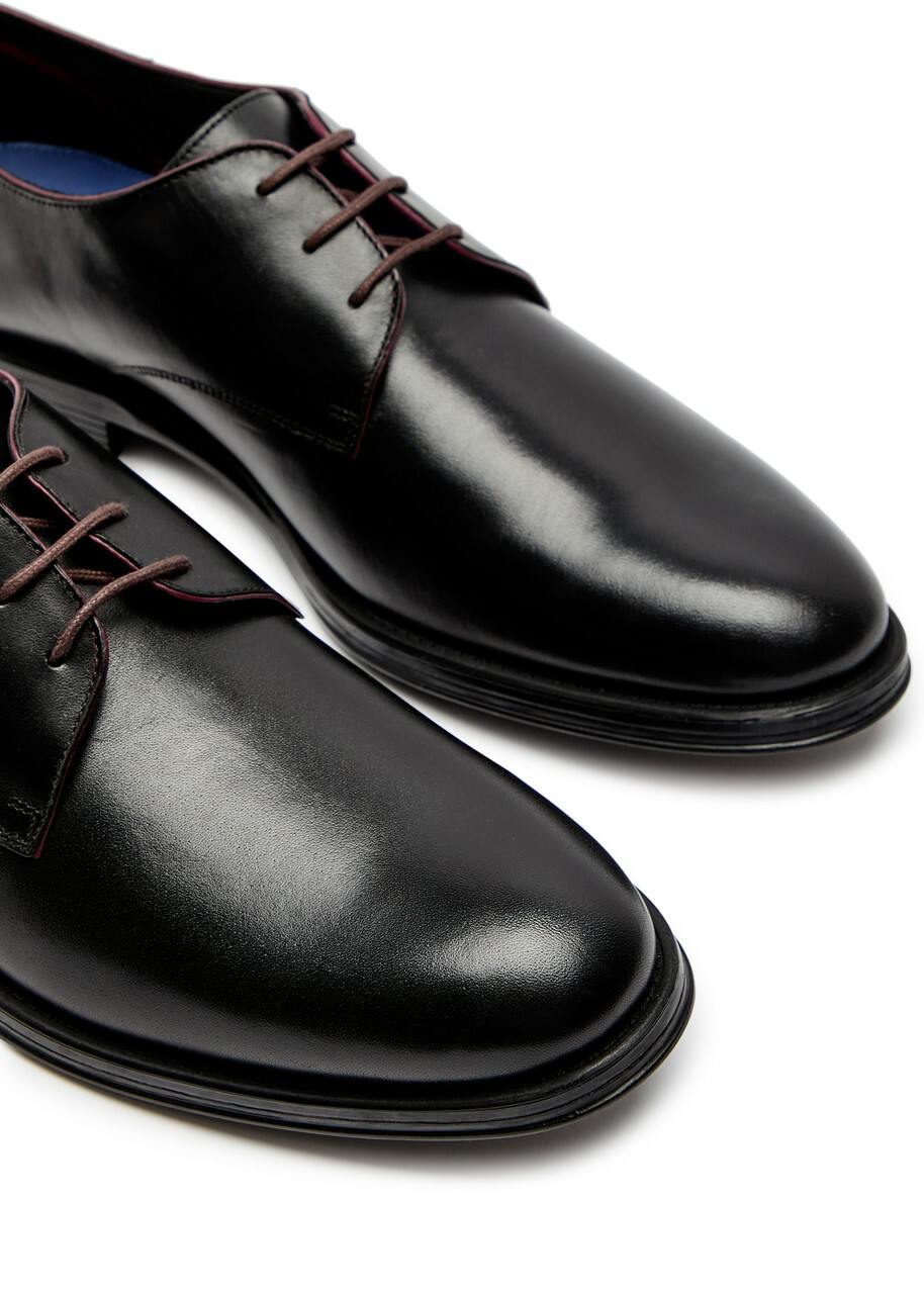 Paul Smith George Leather Derby Shoes Black