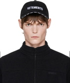 VETEMENTS Black Iconic Logo Cap