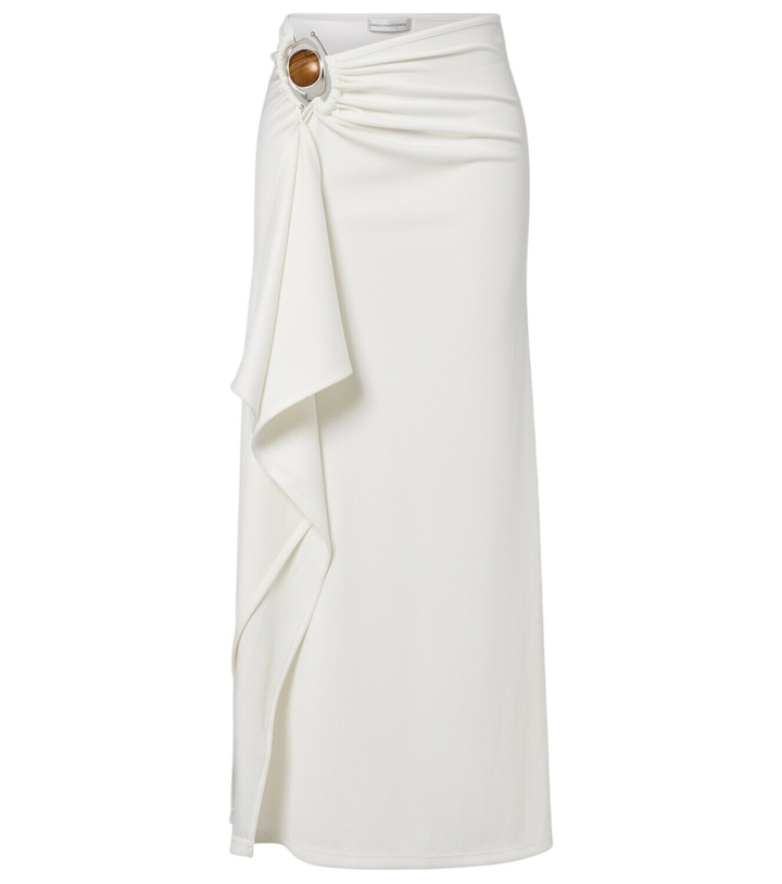 Photo: Christopher Esber Occhio embellished jersey maxi skirt