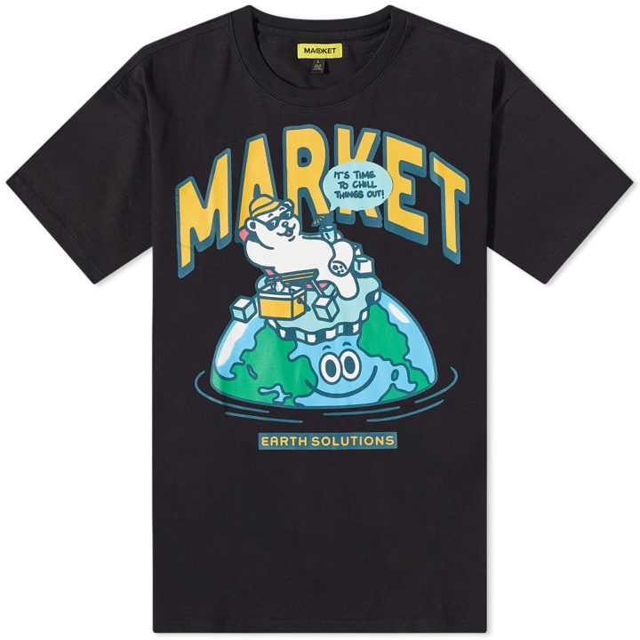 Photo: MARKET Men's Time to Chill Out T-Shirt in Black