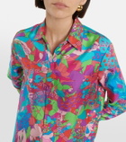 Versace x Dua Lipa Floral Summer silk twill shirt