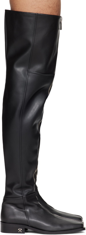 Photo: GmbH SSENSE Exclusive Black Adem Overknee Boots