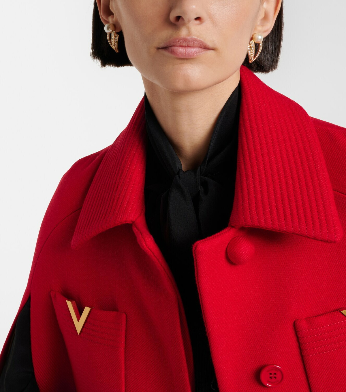 Valentino Je Les V embellished earrings