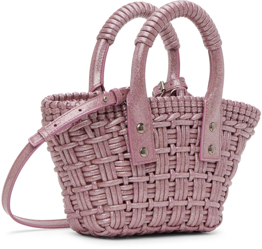Balenciaga Pink XXS Bistro Basket Bag Balenciaga