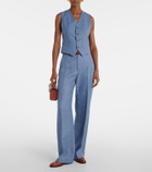 Polo Ralph Lauren Linen and cotton twill vest