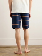 Paul Smith - Striped Stretch-Cotton Jersey Pyjama Shorts - Blue